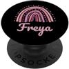 Personalized Name Mothers Day outfit For Freya Nome Personalizzato Divertente Donne Rosa Arcobaleno Freya PopSockets PopGrip Adesivo