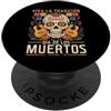 Floral Mexican Halloween Día De Los Muer Viva Mexican Souls Giorno Dei Morti Dia De Los Muertos PopSockets PopGrip Adesivo