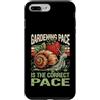 Gardening Snail Strawberry Nature Custodia per iPhone 7 Plus/8 Plus Il ritmo del giardinaggio è la lumaca a ritmo corretto