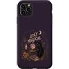 Halloween Spooky Magic Custodia per iPhone 11 Pro Max Rimani magico Black Cat Witchy Moon