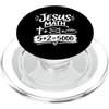 Jesus Math 2 Fishes 5 Breads Feeds The 5 Gesù Matematica 2 Pesci 5 Pane Nutre La Bibbia Miracolosa 5000 PopSockets PopGrip per MagSafe