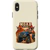 Awesome Moab Utah USA Designs and Souven Custodia per iPhone X/XS Design retrò Pinup 4x4 fuoristrada vintage di Moab Utah