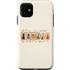Halloween Spooky Magic Custodia per iPhone 11 Scopa da strega con zucca fantasma per Halloween, stile vintage