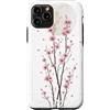 CRAZEELEBAH JAPAN INC Custodia per iPhone 11 Pro STREETWEAR RETRÒ GIAPPONESE SAKURA CHERRY BLOSSOM MOON NIGHT