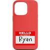 NATIONAL RYAN DAY OCT 14 by Scarebaby De Custodia per iPhone 13 Pro DIVERTENTE CIAO IL MIO NOME È RYAN