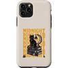 Halloween Spooky Magic Custodia per iPhone 11 Pro Midnight Book Club Black Cat Reader Halloween