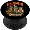 Awesome Halloween Designs and Souvenirs Carino Halloween Florida Style Alligator Trucco o scherzetto PopSockets PopGrip Adesivo