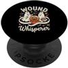Spooky Nurse Halloween Medical Apparel Camicia da squadra Wound Whisperer Nurse Ghost per Halloween PopSockets PopGrip Adesivo