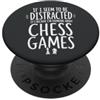 Scacchi Giochi e giocattoli Accessori Re Detti Scacchi Giocatore di scacchi gioco d scacchi Scacchi PopSockets PopGrip Adesivo
