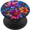 ColorfulDaisy Aesthetic Phone Grip Holde ColorfulDaisy Aesthetic Colorful Rainbow Daisy Blue Pink PopSockets PopGrip Adesivo