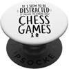 Scacchi Giochi e giocattoli Accessori Re Pieces Scacchi Giocatore di scacchi gioco d scacchi Scacchi PopSockets PopGrip Adesivo