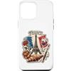 Lakelandwholesale1 Shirt Company Custodia per iPhone 12 Pro Max Francia Parigi Torre Eiffel Vino Croissant Vintage Graphic Des