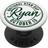 NATIONAL RYAN DAY OCT 14 by Scarebaby De NAZIONALE RYAN DAY SEMPLICE LOGO STILE PopSockets PopGrip Adesivo