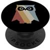 Classic Bird Apparel for Owl Lovers Vintage Gufo Retro Bird Lover Graphic Donne PopSockets PopGrip Adesivo