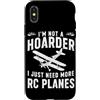 Funny RC Plane Gifts for Men and Women Custodia per iPhone X/XS Aereo RC Telecomando Racing RC Aereo