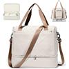 HYC00 Bagaglio a Mano 40x20x25 Ryanair Wizzair Borsone da Viaggio Donna Espandibile Borsa da Cabina Borsone Parto Ospedale Impermeabile Borsa Piscina Sportiva Travel Duffel Bag,E01-Beige Marrone