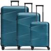 Pactastic Collezione 02 + BC, turchese metallizzato, Kofferset (3-teilig), Trolley rigido con ruote girevoli