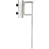 Bo-Camp Rock Ombrello paletti zincati 0 - 42 mm, Argento, 350 x 270 x 270 cm