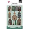 Vaessen Creative Timbri in Silicone 11 pz - Villaggio Natalizio | Lavoro preciso, DIY, Biglietti fatti a mano, Buste, Scrapbooking, Con stamping tool e blocchi acrilici