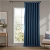 HPD Half Price Drapes Tende oscuranti in finto lino, per camera da letto, lunghe 213 cm (1 pannello), 100 x 84 L, extra larghe, per soggiorno, decorazione per la casa, blu scuro scuro