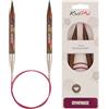 KnitPro Symfonie - Ferro Rotondo con Punte in Legno Lana Grossa, 10,0 mm, 100 cm