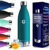 HoneyHolly Borraccia Termica, 18/8 Acciaio Inox Bottiglia Termica - 1000ML - Senza BPA Borraccia Palestra, Isolato Sottovuoto, Borracce Termiche, Antigoccia, Bottiglia Acqua Termos per Scuola, Sport, Campeggio