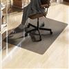 HOMCOM Tappetino per sedia da ufficio, 120 x 90 cm, rettangolare, antiscivolo, in plastica, colore: nero