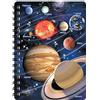 3D LiveLife Quaderno - Il Nostro Sistema Solare di Deluxebase. Quadernino A6 Spiralato Lenticolare in 3D a tema Spazio, con fogli bianchi in carta riciclata. Opera d'arte del celebre David Penfound