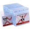 Wofifly 100 custodie trasparenti per carte di credito, in PVC, 10 x 8,5 cm