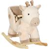 AIYAPLAY Giraffa a dondolo per bambini con suoni e cintura di sicurezza, 68x35x50cm, Beige | Aosom Italy