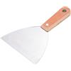 PATIKIL 5 Coltello Stucco Acciaio Inossidabile Lama Strumento Raschietto con Maniglia Legno per Riparazione Parete Pittura Scrostatura Rimozione Carta Parati