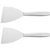 LIGIGWASH 2 Pezzi Spatola Stucco Set da 2 in Acciaio Inox, Manico Cavo | Muro e Legno, Impugnatura Antiscivolo, Applicazione Uniforme, per Lavori Fai da Te e Cucina