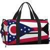 NImongt Ohio State Flag Print Uomini Donne Palmare Sport Bagaglio Impermeabile Viaggio Palestra Crossbody Bag Allenamento