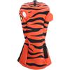 plplaaoo Copricapo per mazza in legno WW Copricapo per mazza in PU resistente all'acqua con tigre dei cartoni animati con fascia elastica foderata in peluche EEE