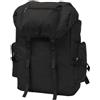 Molumvel Zaino militare da 100 l, per escursionismo, campeggio, viaggi, in poliestere 600D, con volume regolabile, colore verde oliva, Nero , L, Artigiano
