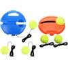 RUNROTOO Set da 2 Trainer Tennis Portatile per Allenamento Individuale con | Rimbalzo con Corda Elastica, Uso su Campi e Chiuso, Plastica, Ritmo e Regolarità