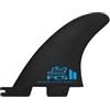 FCS II Mayhem Driver Quad - Set pinne posteriori, misura L, colore: Blu