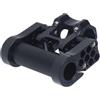 Ableholy Bicicletta pieghevole a doppio stelo regolabile in alluminio da 25,4 mm (è nero)