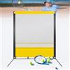 HEGGMKK Rete Da Rimbalzo Da Tennis Portatile, For Uso Interno Ed Esterno | Rete In Corda Di Poliestere, Tessuto Oxford 300D, Installazione Rapida In 90 Secondi,
