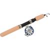 plplaaoo Canna da pesca sul ghiaccio e mulinello Combo Robusta fibra di vetro durevole Antiscivolo Sezione corta 65 cm Leggero portatile per la pesca sul ghiaccio invernale Regalo per uomo