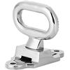 Wakects Staffa Pieghevole per Albero, Pedana Antiscivolo in Acciaio | Ferramenta con Piastra a Molla, Finitura Lucida, Base 4,3x1,85 in