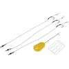 Courtieyeardceastea 5 pezzi Ready Leged Carp Fishing Rigs Hair Rigs Bait Needle Boilie Stopper 008