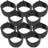 CLISPEED 25 Pezzi Bracciale da Lutto Nero Elastico Regolabile, Poliestere, Fascia Commemorativa per Eventi di Memoriale, per Uomo e Donna