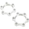 TOMETURE 2 Pezzi Adattatore Mozzo Bici Freno a Disco 6 Fori Lega Alluminio | Bici da Strada e Mountain Bike, Finitura Liscia senza Bave, Fissaggio Robusto, Accessorio per Ciclismo