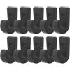 ULTECHNOVO 10 Pezzi Gancio per Kayak a J Nero in Pp, Set Accessorio