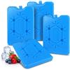 Hopton 4 mattonelle refrigeranti per il pranzo, riutilizzabili, per borsa frigo | Picchetti refrigeranti extra sottili per piccoli contenitori frigoriferi, a lunga potenza di raffreddamento