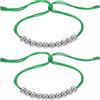 PATIKIL Contatore punteggio Golf a Perline, 2 Pezzi, Verde Smeraldo | Conteggio colpi, facili da regolare, accessori per golfisti per donne e uomini