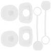 HYTROVE Tappi in Silicone Bianco Anti-Perdita Flessibili e Resistenti all'Usura per Cannucce e Borracce, per Uso Quotidiano e Viaggi, Set