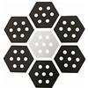CAQYPVH 7 Pezzi Pad Esagonale con Fori | Superficie Strutturata Antiscivolo, Resistente, Accessorio, per Paddle Board