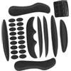 BESTYASH Helmet Pads, Riding Helmet Cushion, Imbottitura In Spugna, Nero, 1 Set, Per Casco Da Bicicletta, Adesive Dots